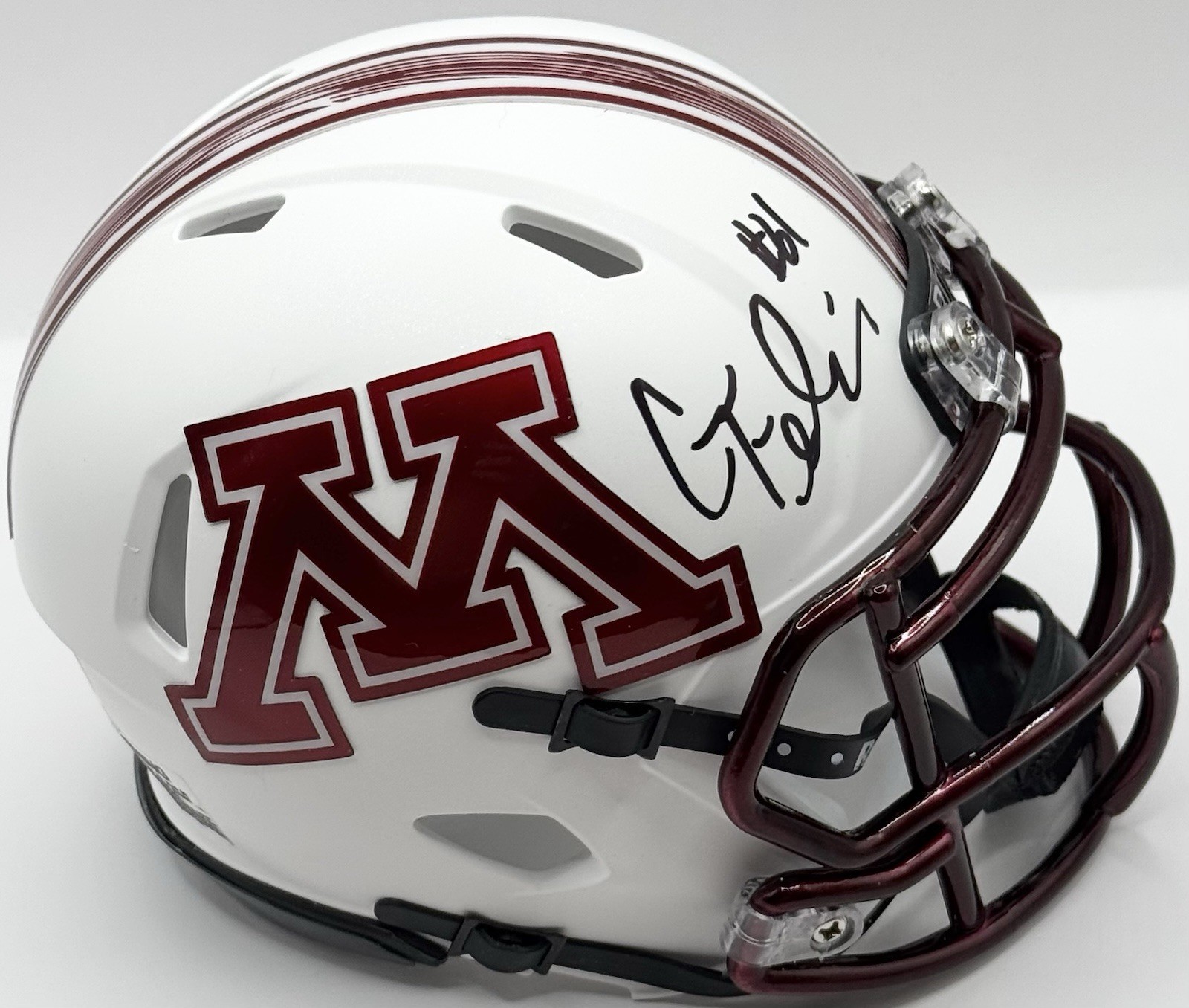 Greg Eslinger Signed Autographed Minnesota Golden Gophers Mini Helmet PSA/DNA