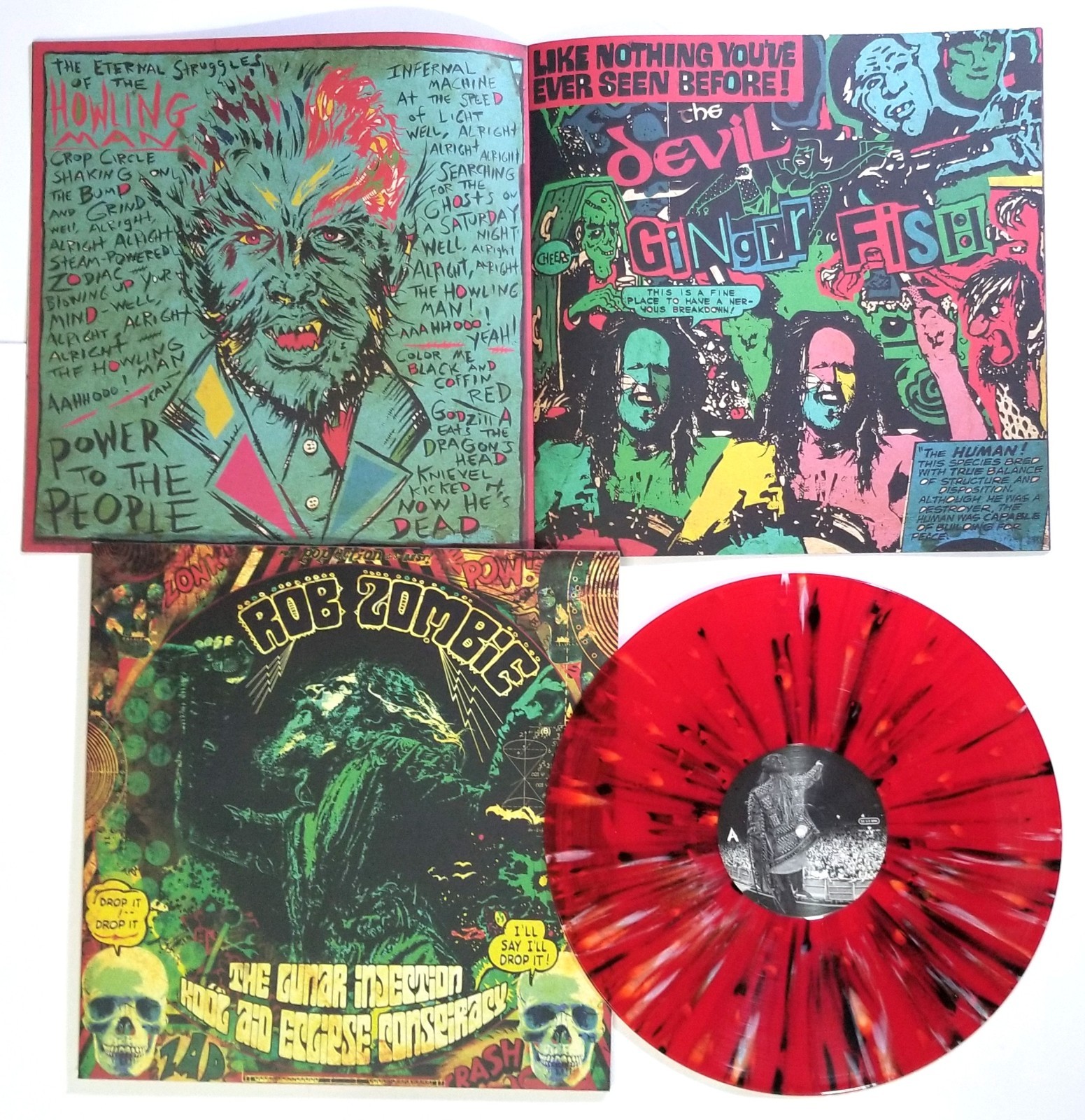Rob Zombie Limited Edition The Lunar Injection Kool Aid Eclipse Conspiracy Vinyl