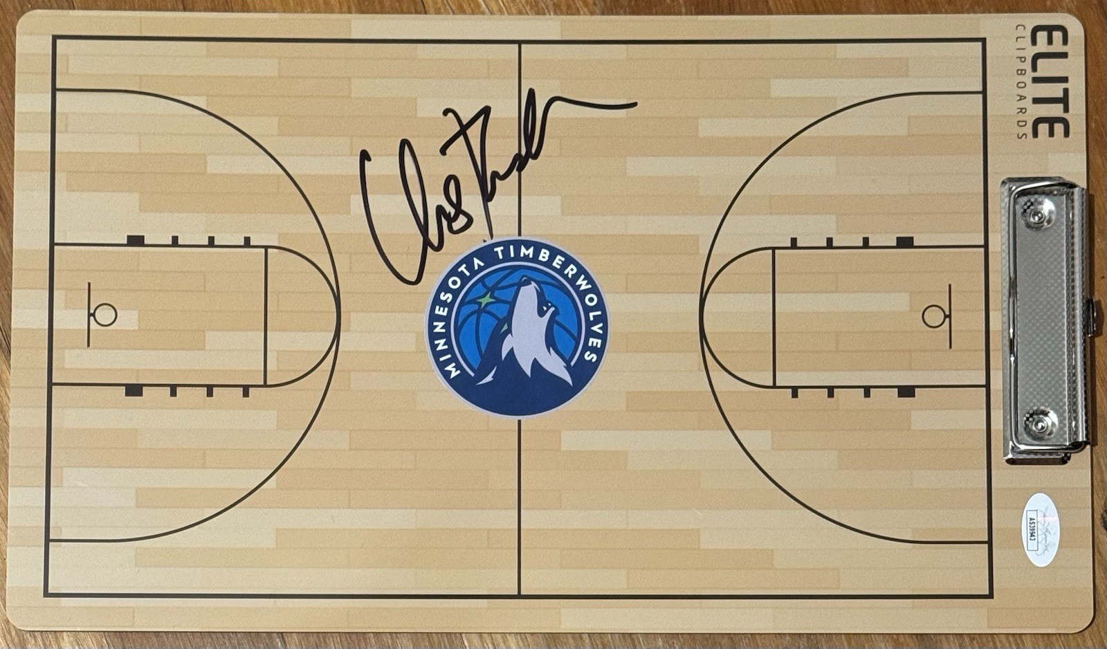 Chris Finch Signed Autographed Minnesota Timberwolves Coaches Clipboard JSA COA