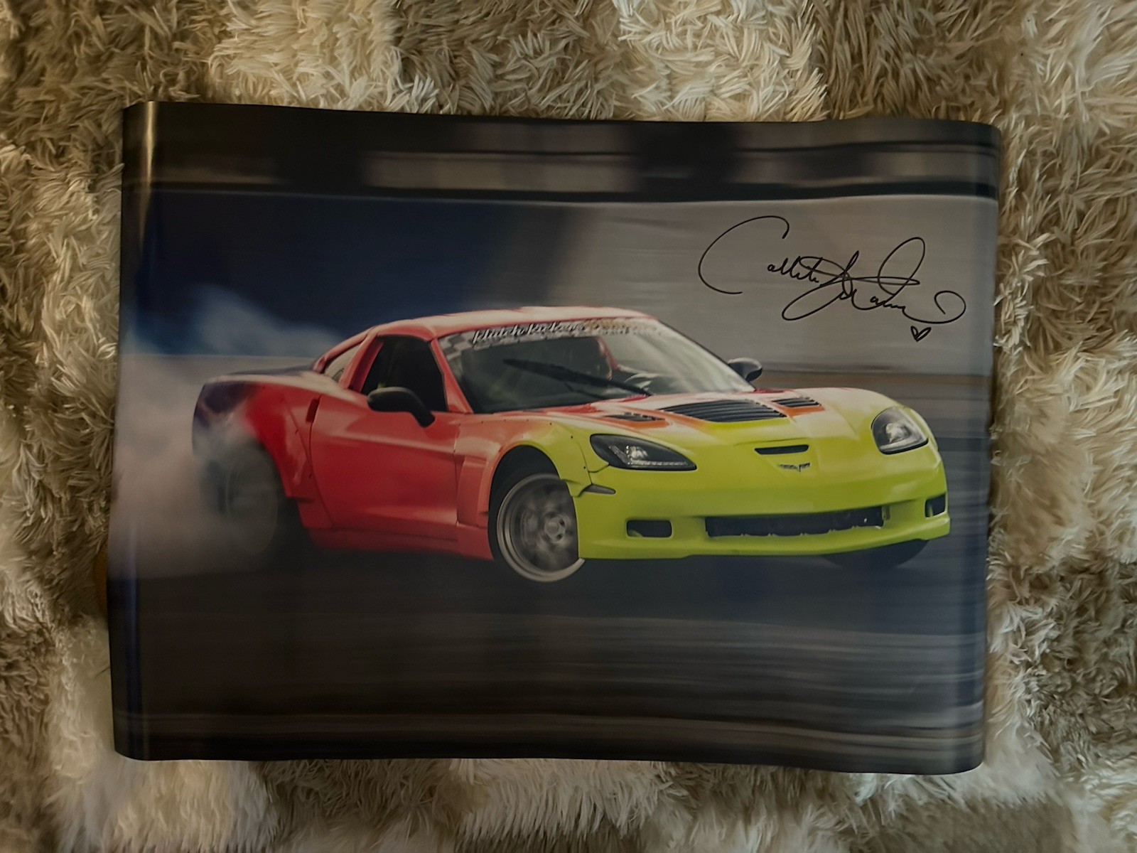 Motorsports Racing Monster Trucks Drift Stunt Driver Collete Davis Signed Poster