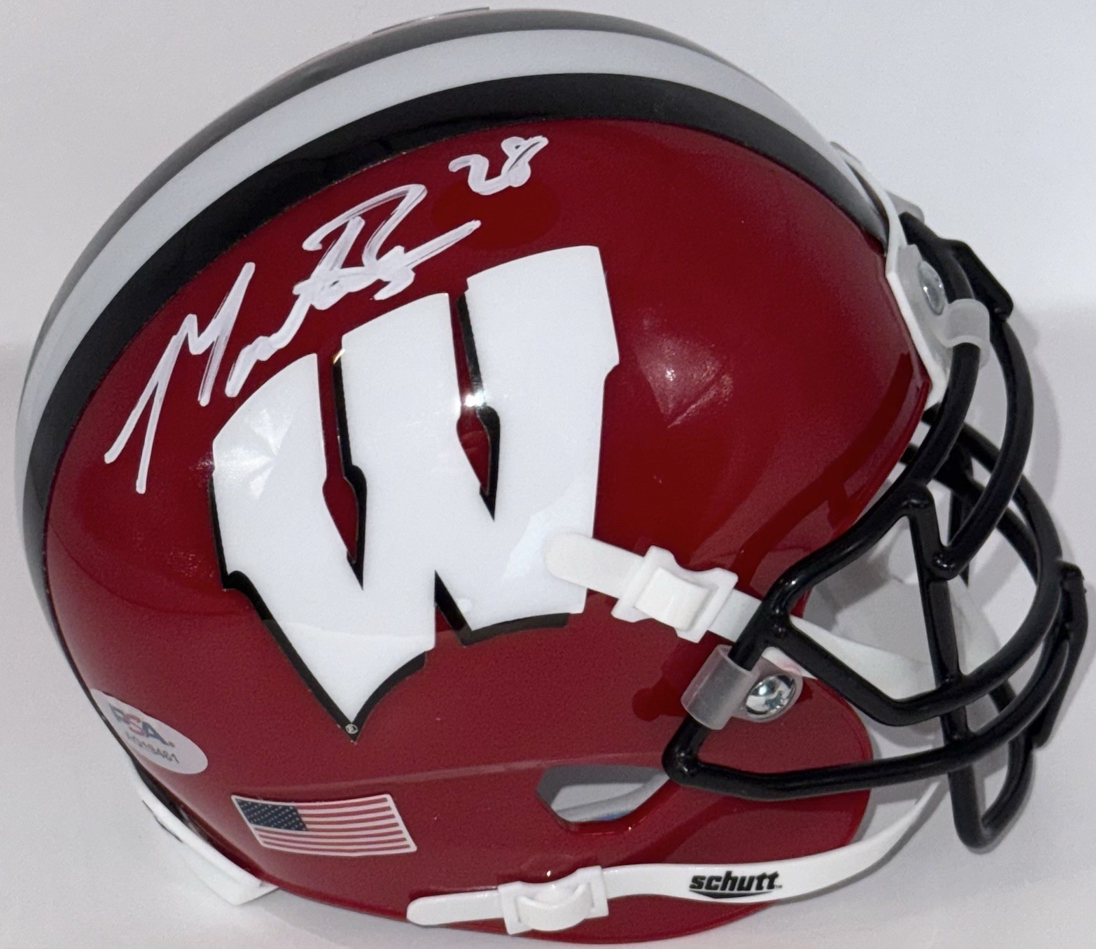 Montee Ball Signed Autographed Wisconsin Badgers Mini Helmet PSA/DNA COA
