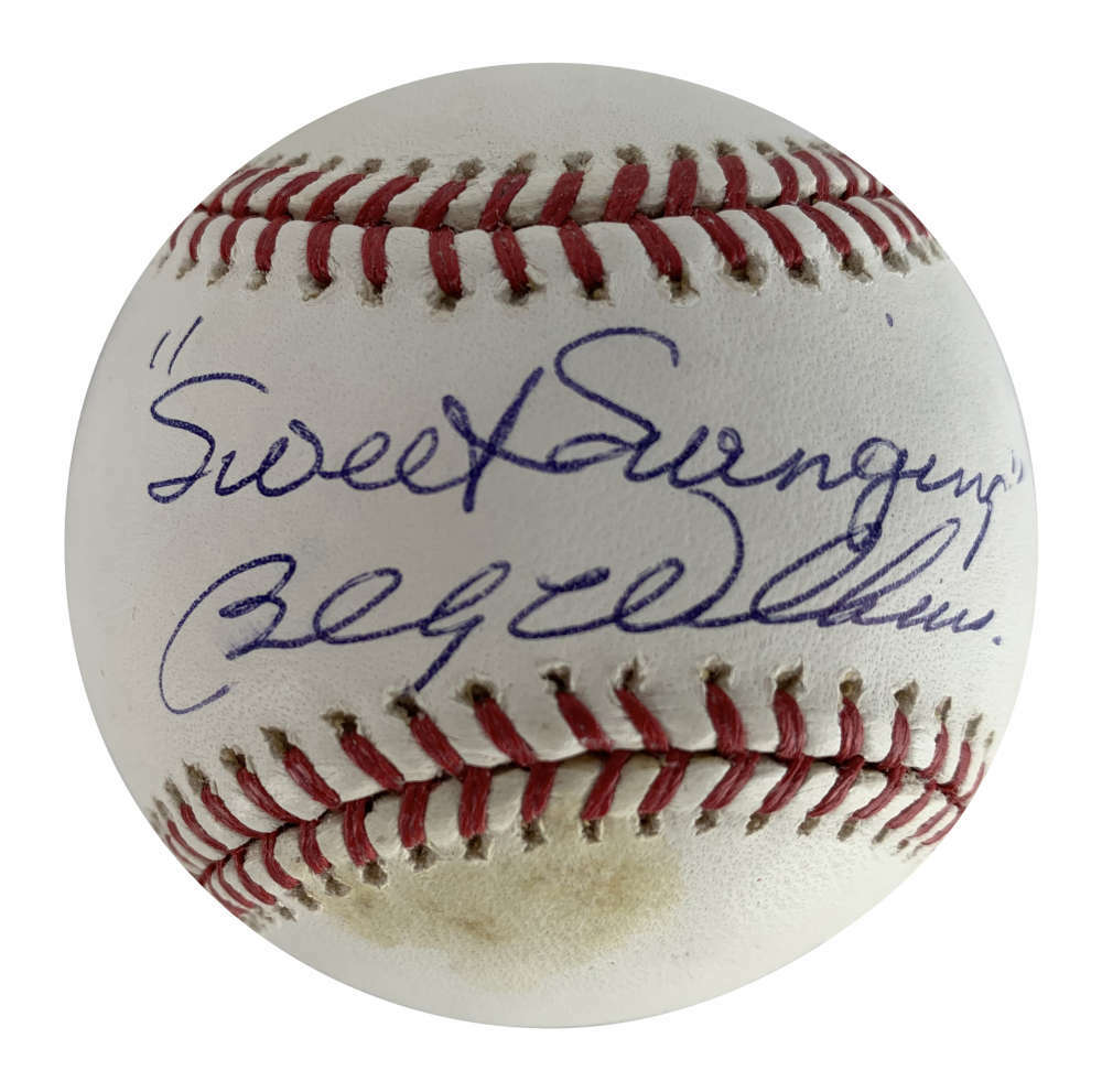 Billy Williams Signed Sweet Swinging OML Baseball Beckett BAS