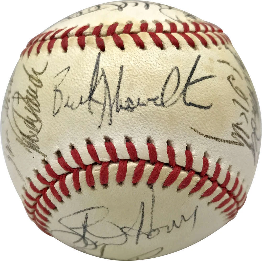 1995 Yankees Team Signed Autographed OAL Baseball Jeter Rivera Mattingly JSA