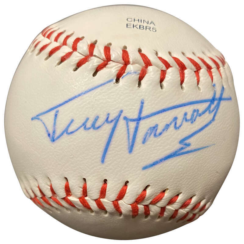 TERRY HANRATTY SIGNED AUTOGRAPHED OFFICIAL LEAGUE BASEBALL BECKETT BAS COLLECTIBLE MEMORABILIA