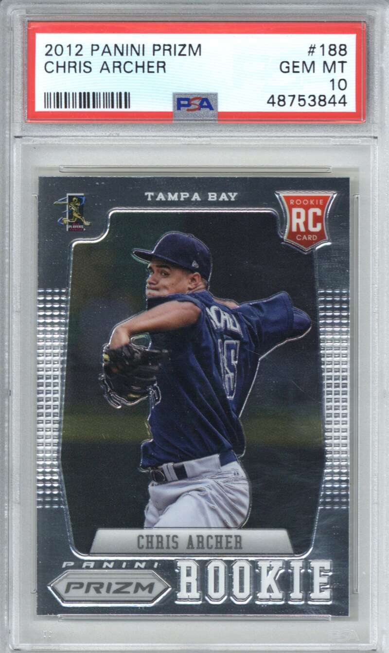 2012 Panini Prizm 188 Chris Archer PSA 10