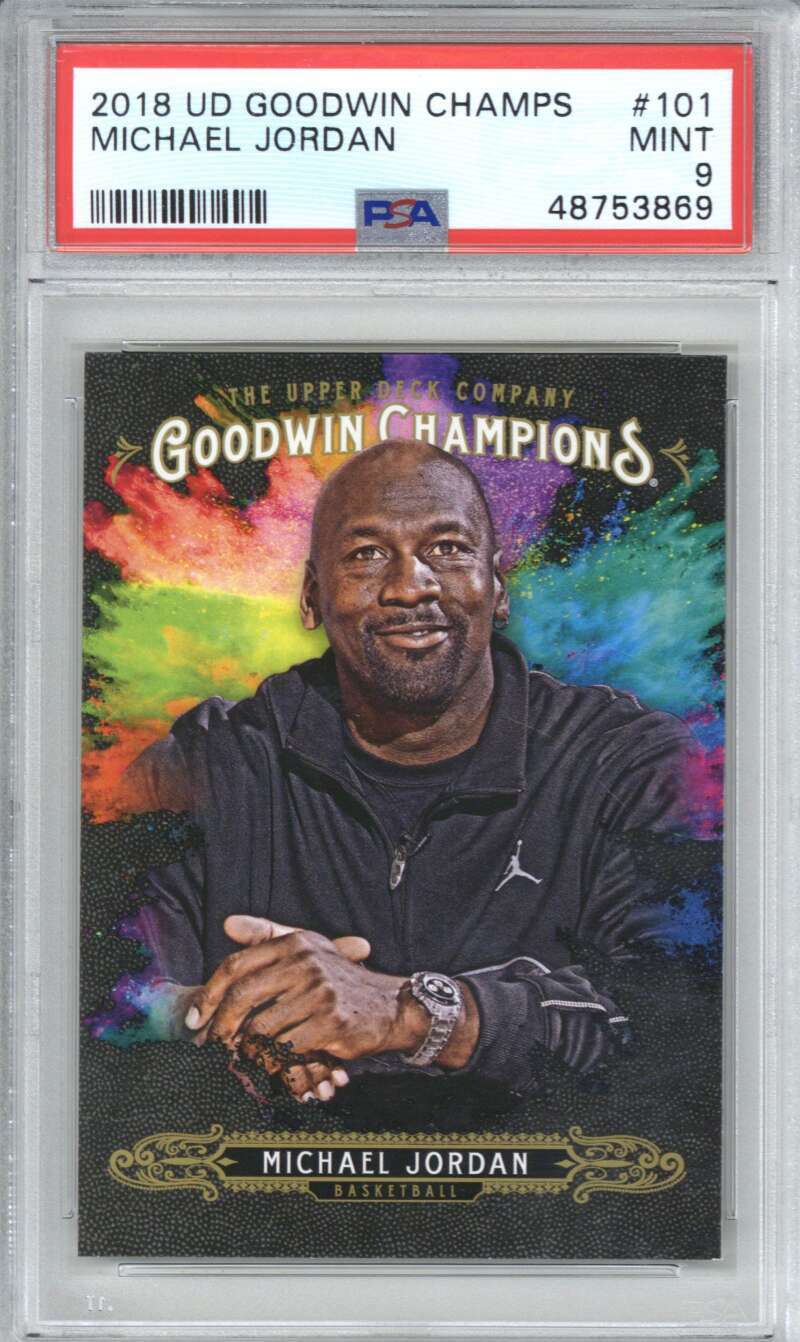 2018 Upper Deck Goodwin Champions 101 Michael Jordan PSA 9