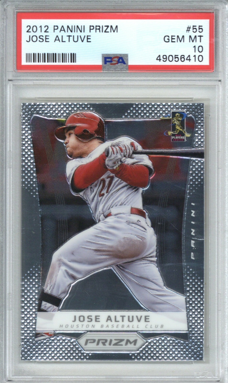 2012 Panini Prizm #55 Jose Altuve PSA 10
