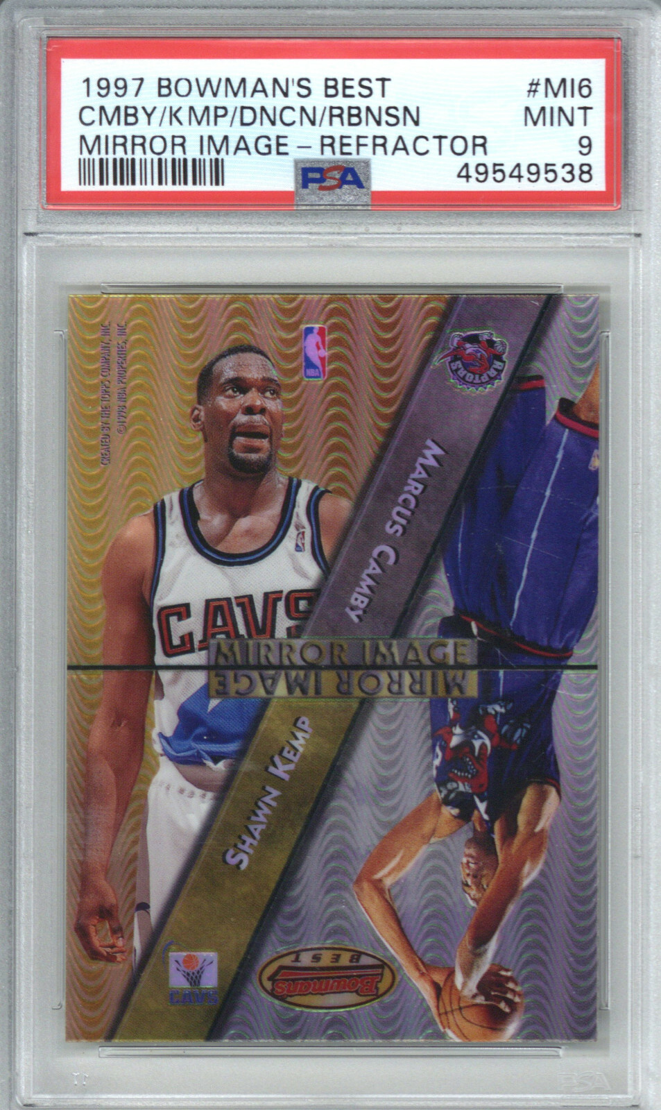 1997 Bowman's Best Mirror Image MI6 Camby Duncan Kemp Robinson Refractor PSA 9