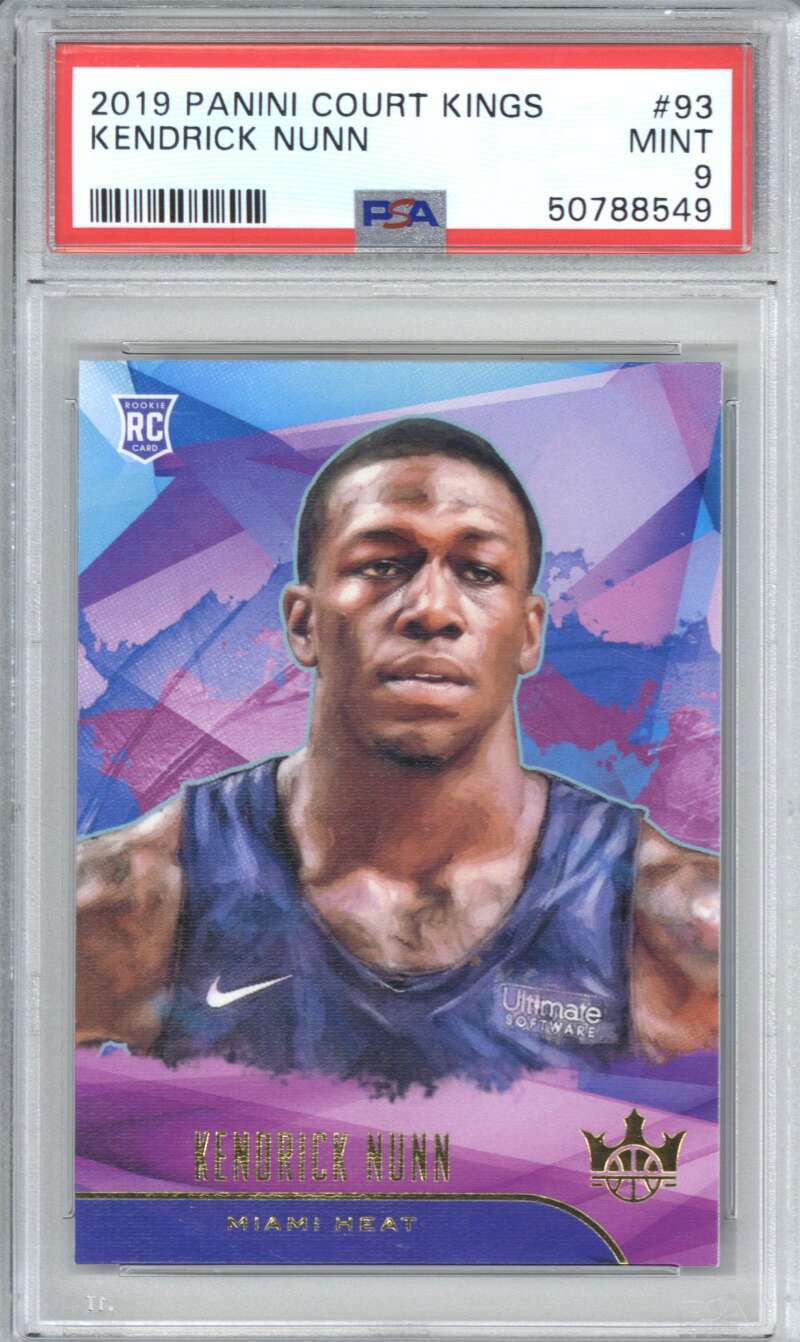 2019 Panini Court Kings 93 Kendrick Nunn PSA 9