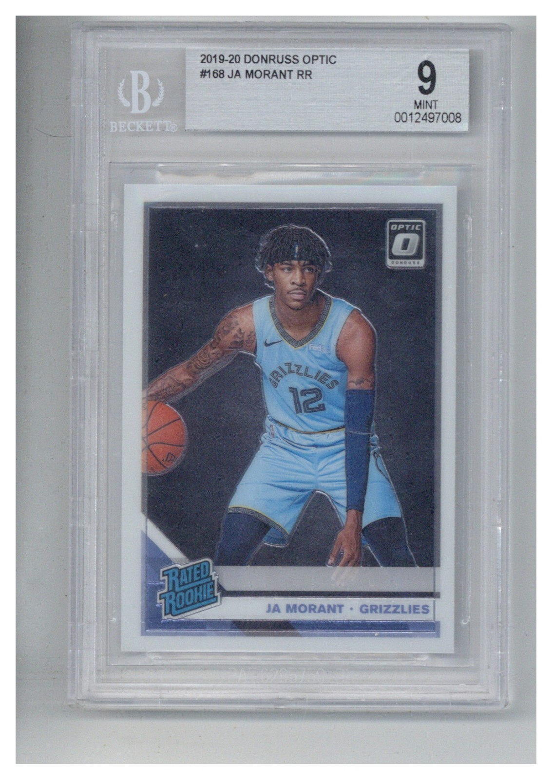 2019 Donruss Optic Ja Moran Rated Rookie BGS 9