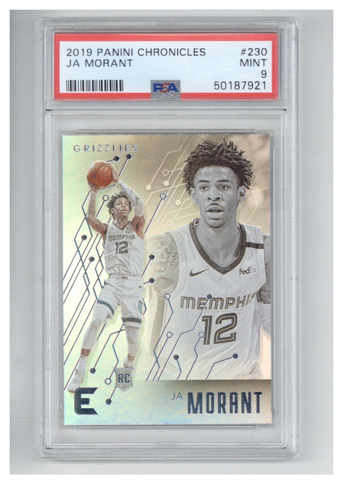 2019 Panini Chronicles Ja Morant 230 PSA 9