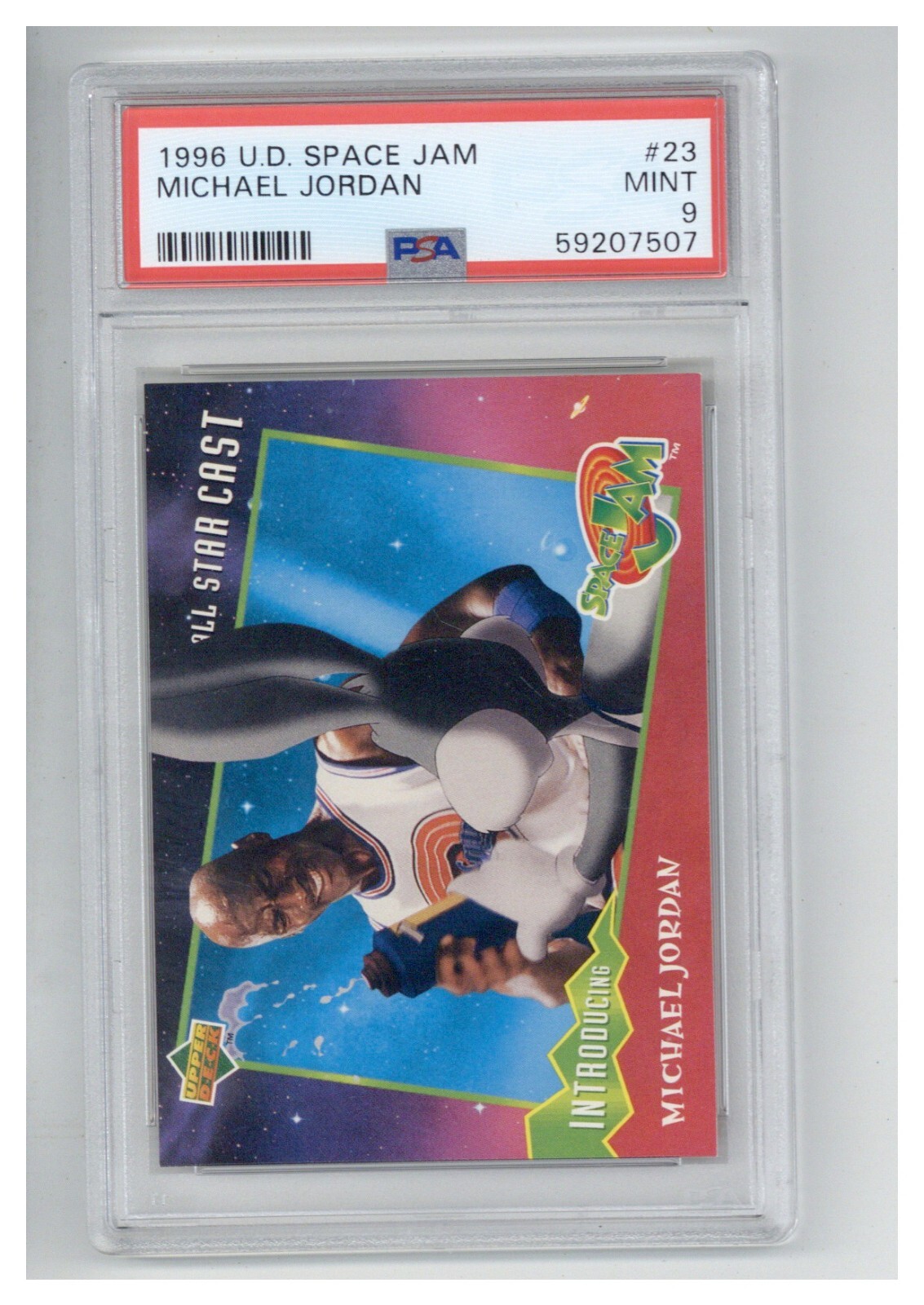 1996 Upper Deck Space Jam 23 Michael Jordan PSA 9