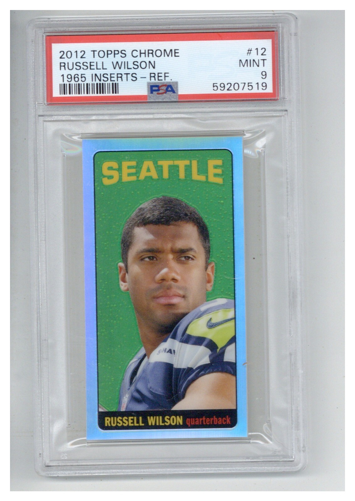 2012 Topps Chrome 1965 Inserts 12 Russell Wilson Refractor PSA 9