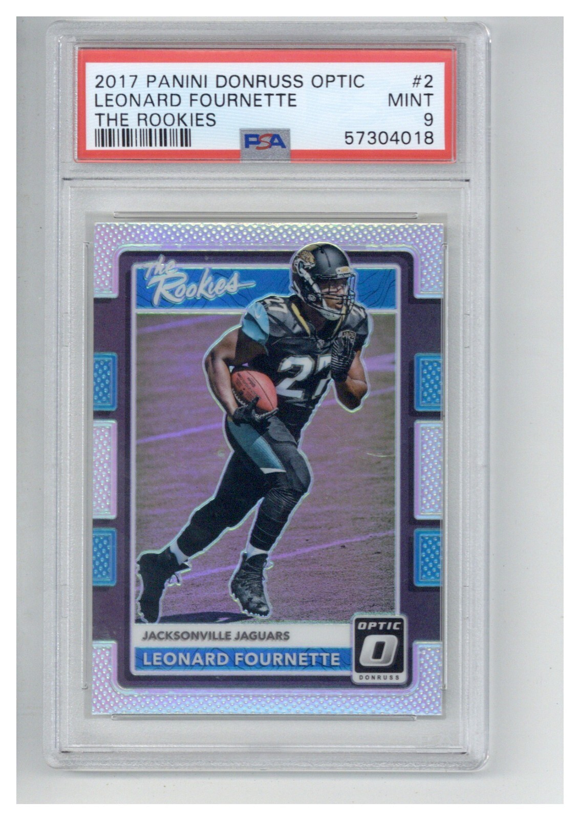 2017 Panini Donruss Optic the Rookies 2 Leonard Fournette PSA 9