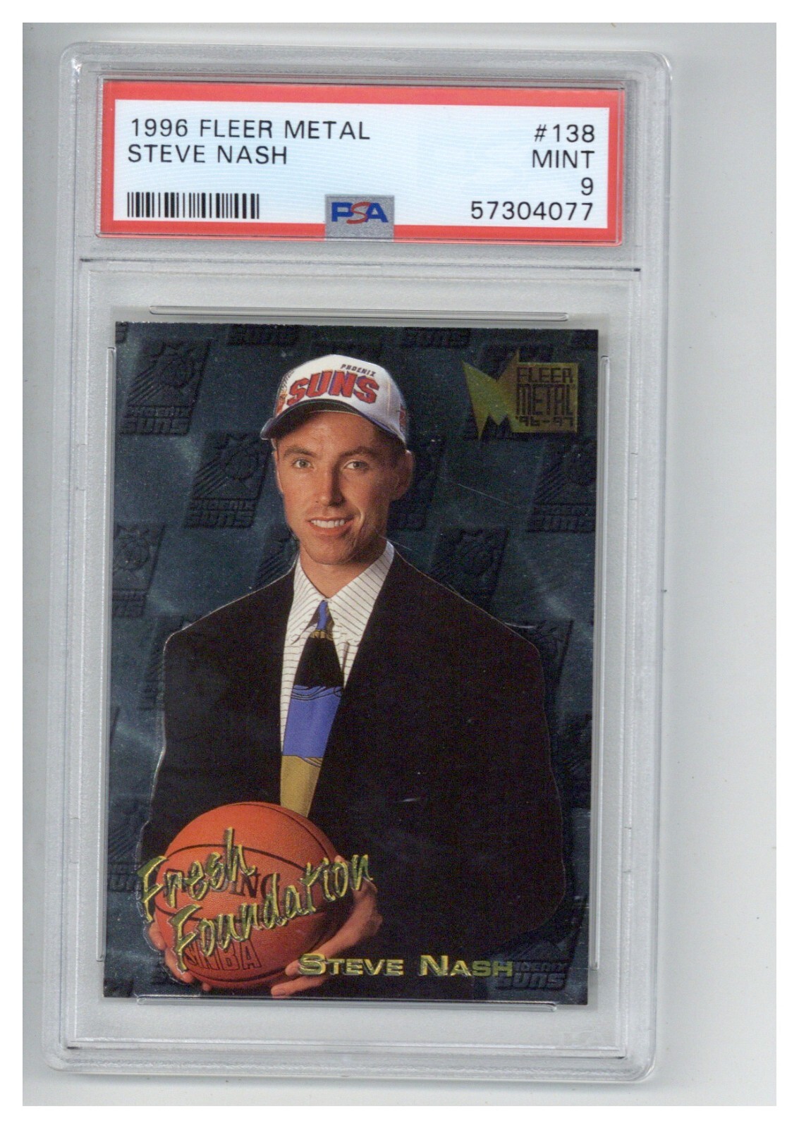 1996 Metal 138 Steve Nash PSA 9