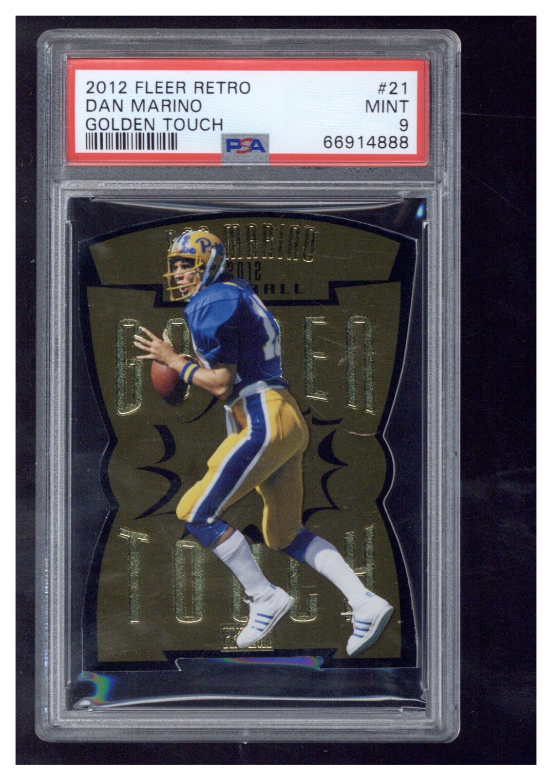 2012 Fleer Retro Golden Touch 21 Dan Marino PSA 9