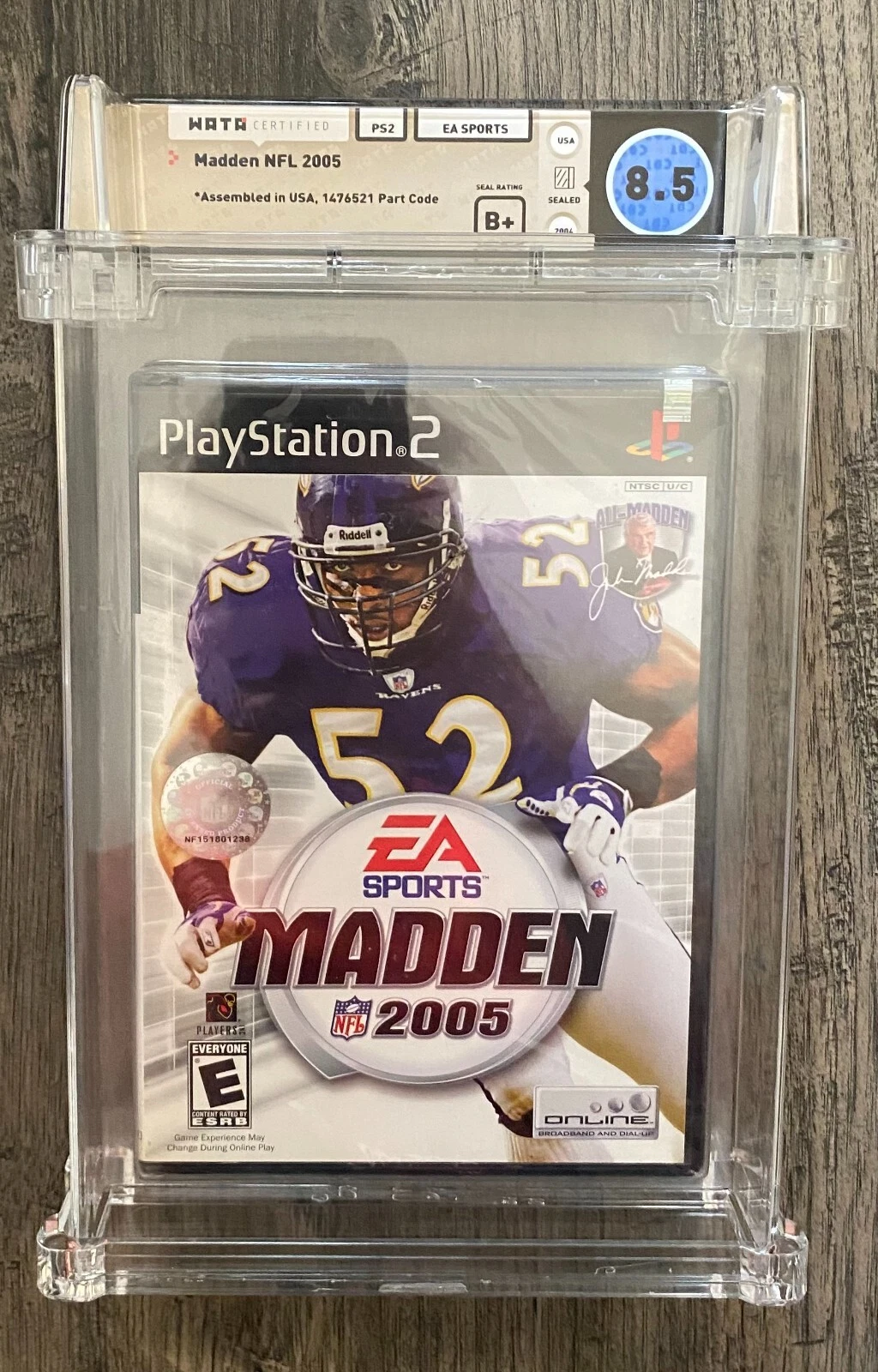 2005 PS2 Madden 2005 WATA 8.5 B+ Hit Stick