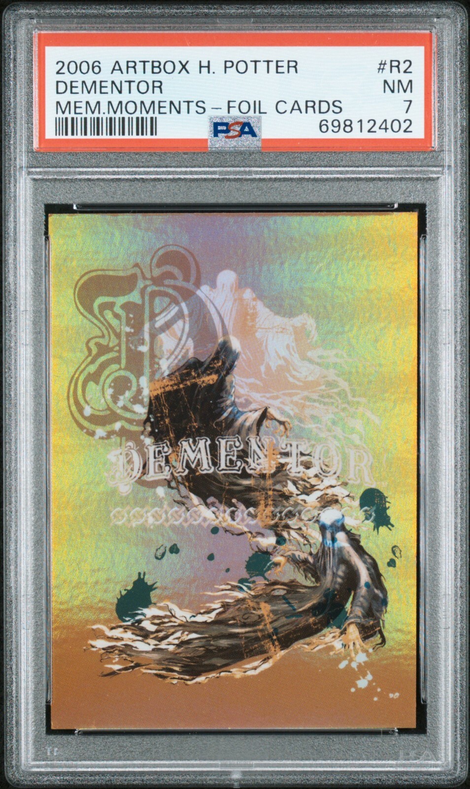 2006 Artbox Harry Potter Memorable Moments Foil Cards R2 Dementor PSA 7
