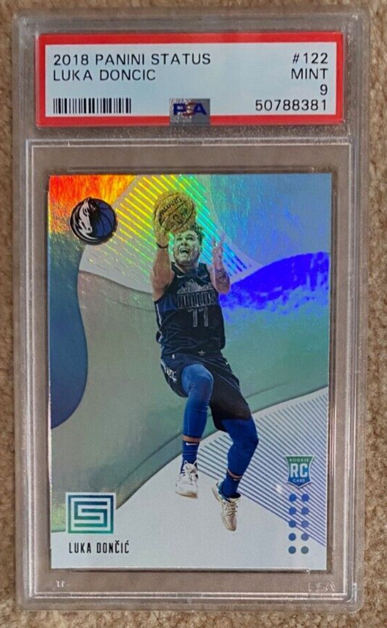 2018 Panini Status Luka Doncic 122 PSA 9