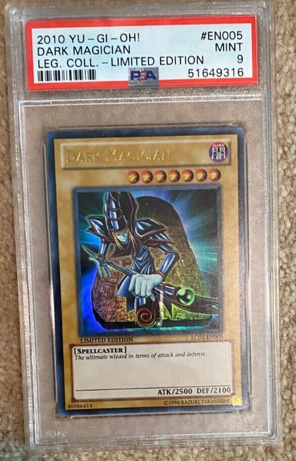 2010 YuGiOh Dark Magician LC01-EN005 Legendary Collection PSA 9