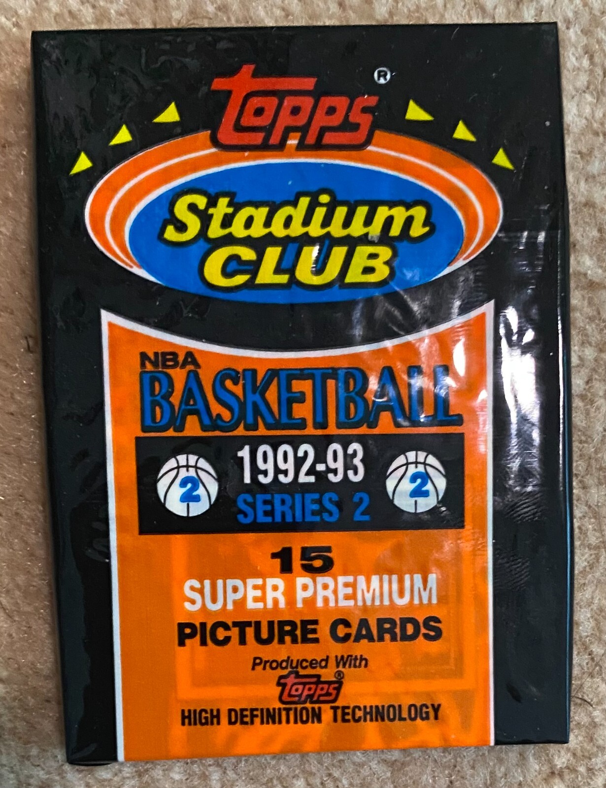 1992 Topps Stadium Club Series 2 Basketball Sealed Hobby Pack 15 Cards