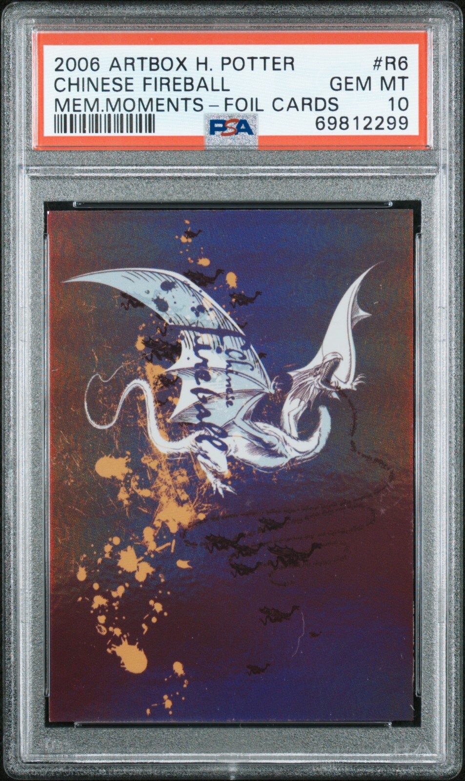 2006 Artbox Harry Potter Memorable Moments Foil R6 Chinese Fireball PSA 10 POP 1