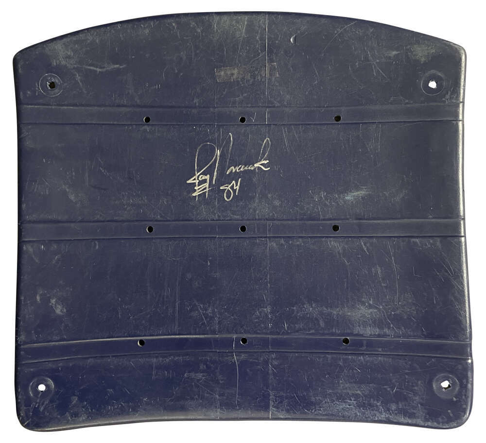 Jay Novacek Signed Autographed Texas Stadium Used Seat Back JSA