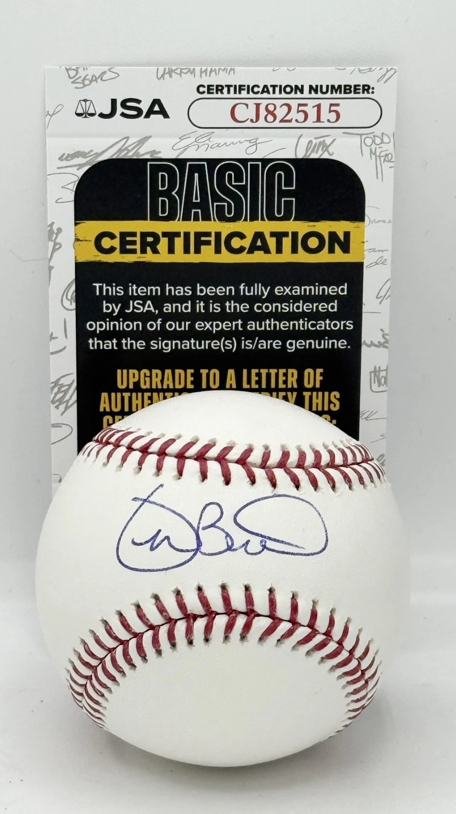 Joe Buck Broadcaster signed Official MLB Baseball Ball autographed #2 JSA