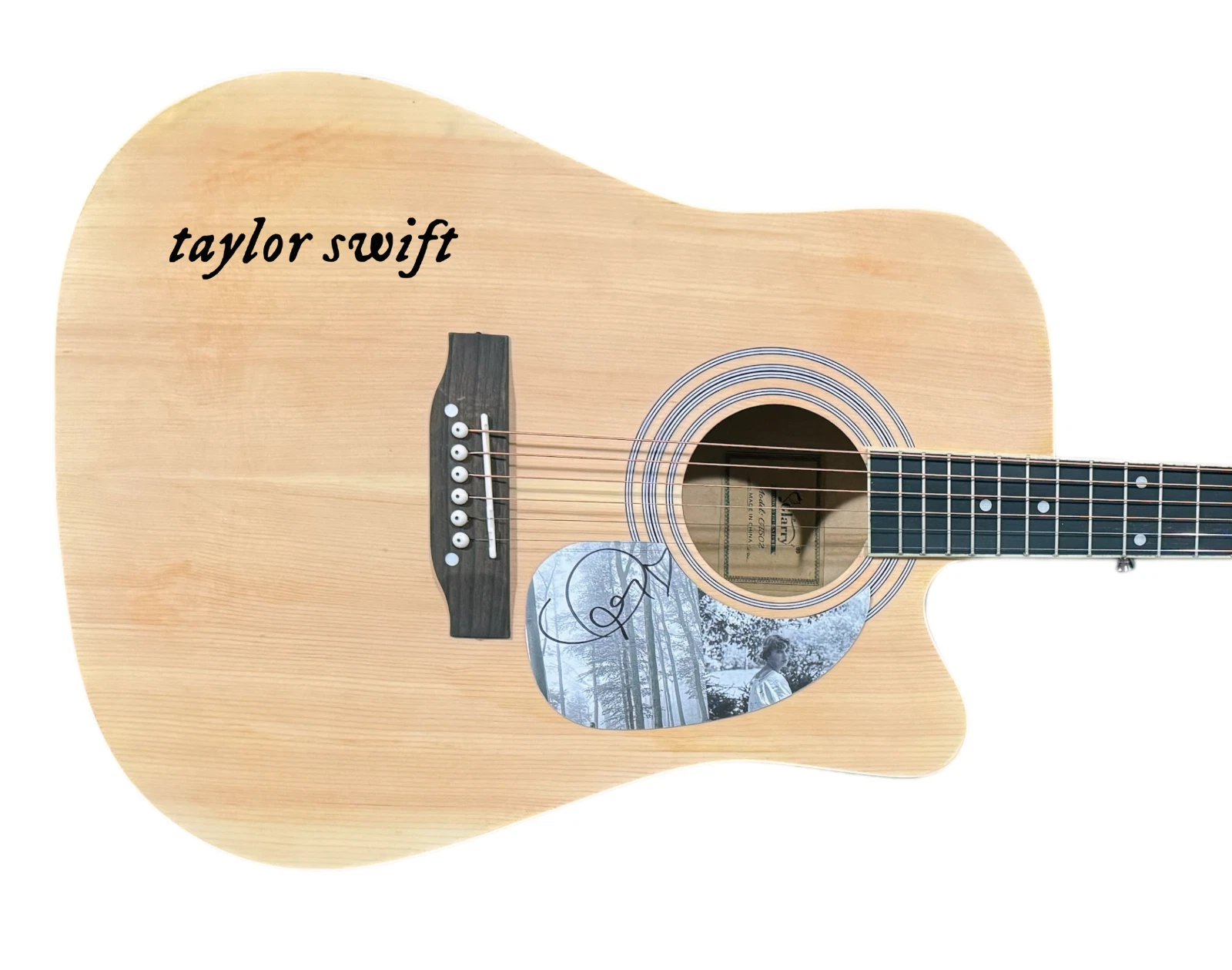 Taylor Swift Signed Autograph Full Size Acoustic Guitar Folklore 1989 TTPD ACOA