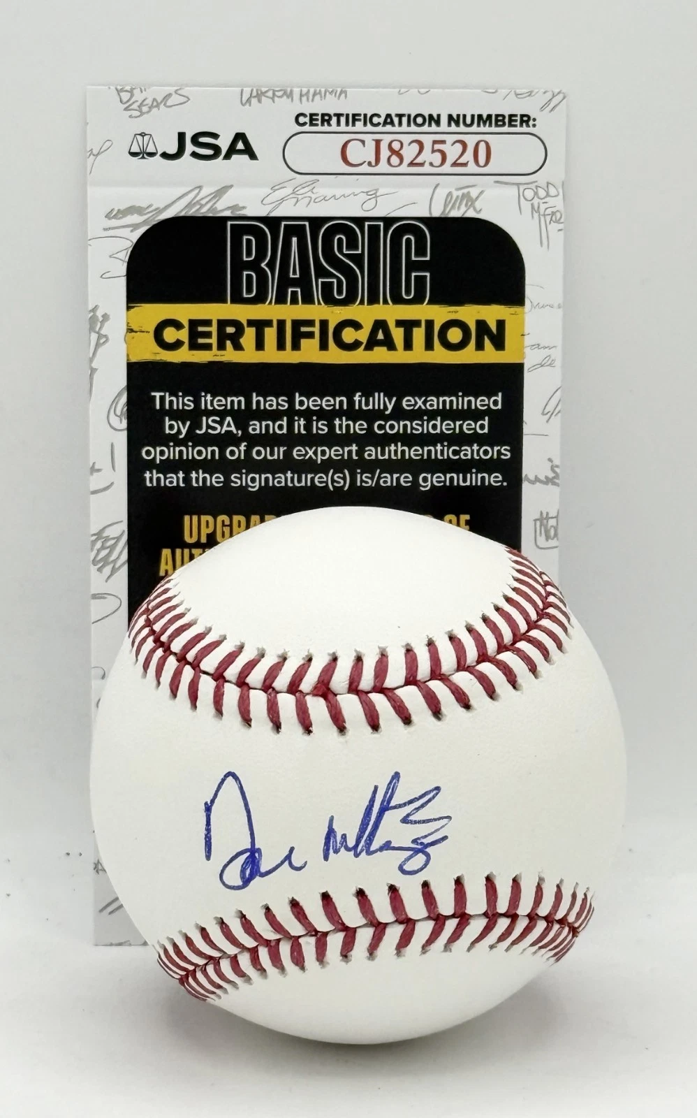 Don Mattingly New York Yankees signed Official MLB Baseball Ball #1 JSA