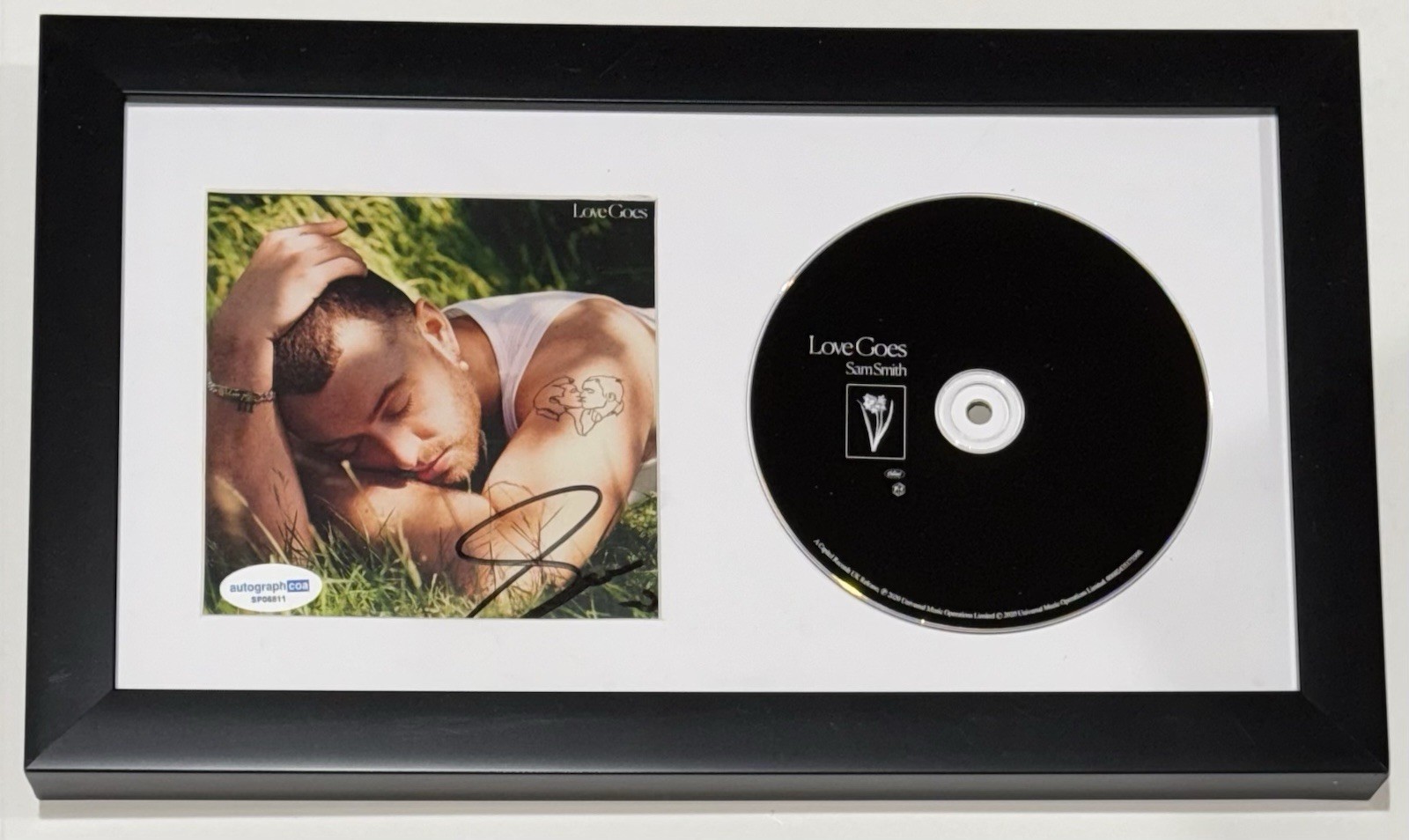 Sam Smith Signed Autograph Love Goes CD Framed Display Singer ACOA COA