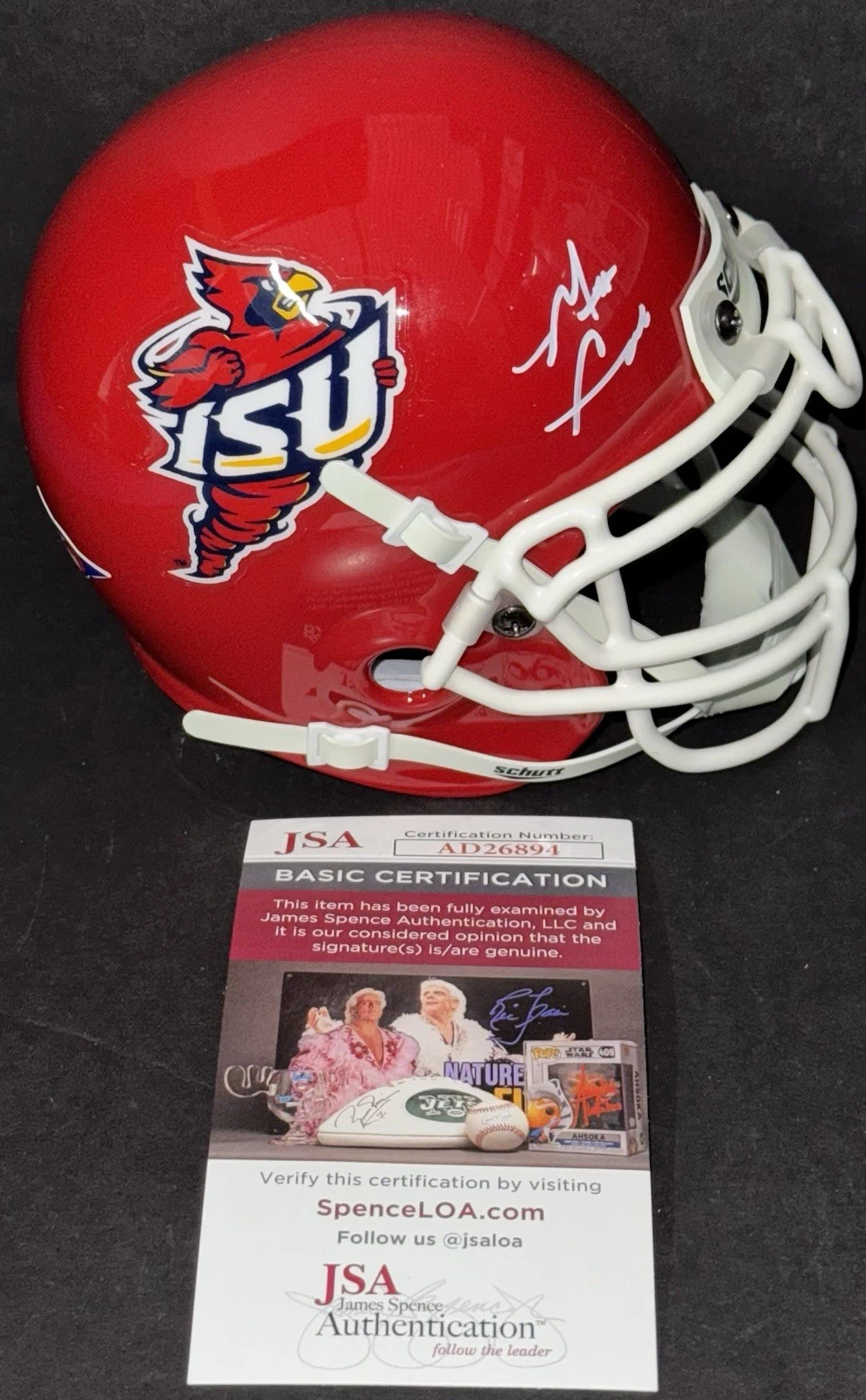 Matt Campbell Signed Autographed Iowa State Cyclones Mini Helmet JSA