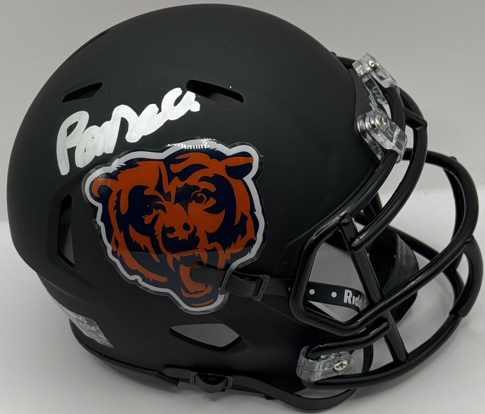 Rome Odunze Signed Autographed Chicago Bears Black Mini Helmet PSA/DNA COA