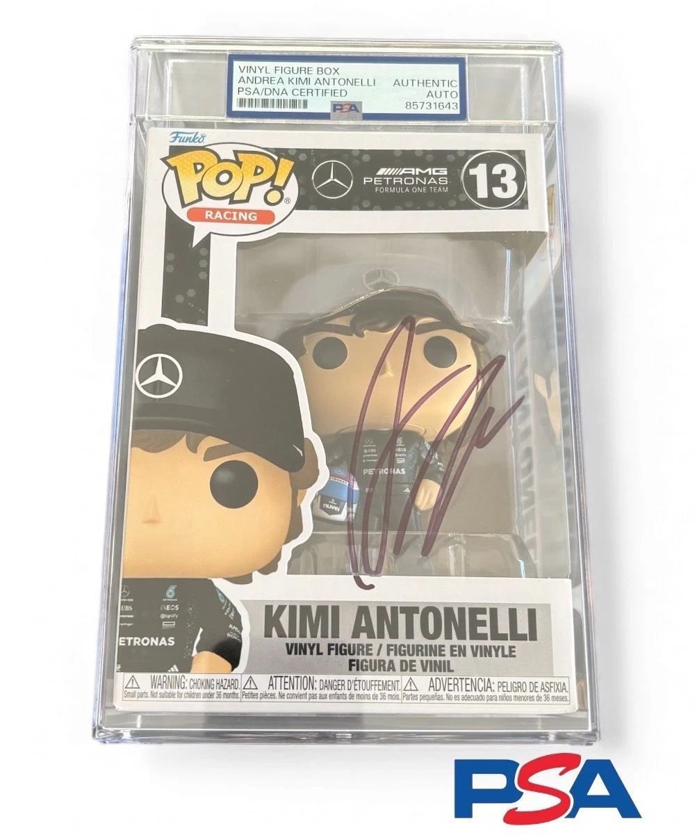 Kimi Antonelli Signed F1 Racing Funko Pop Auto #13 PSA ENCAPSULATED MERCEDES AMG