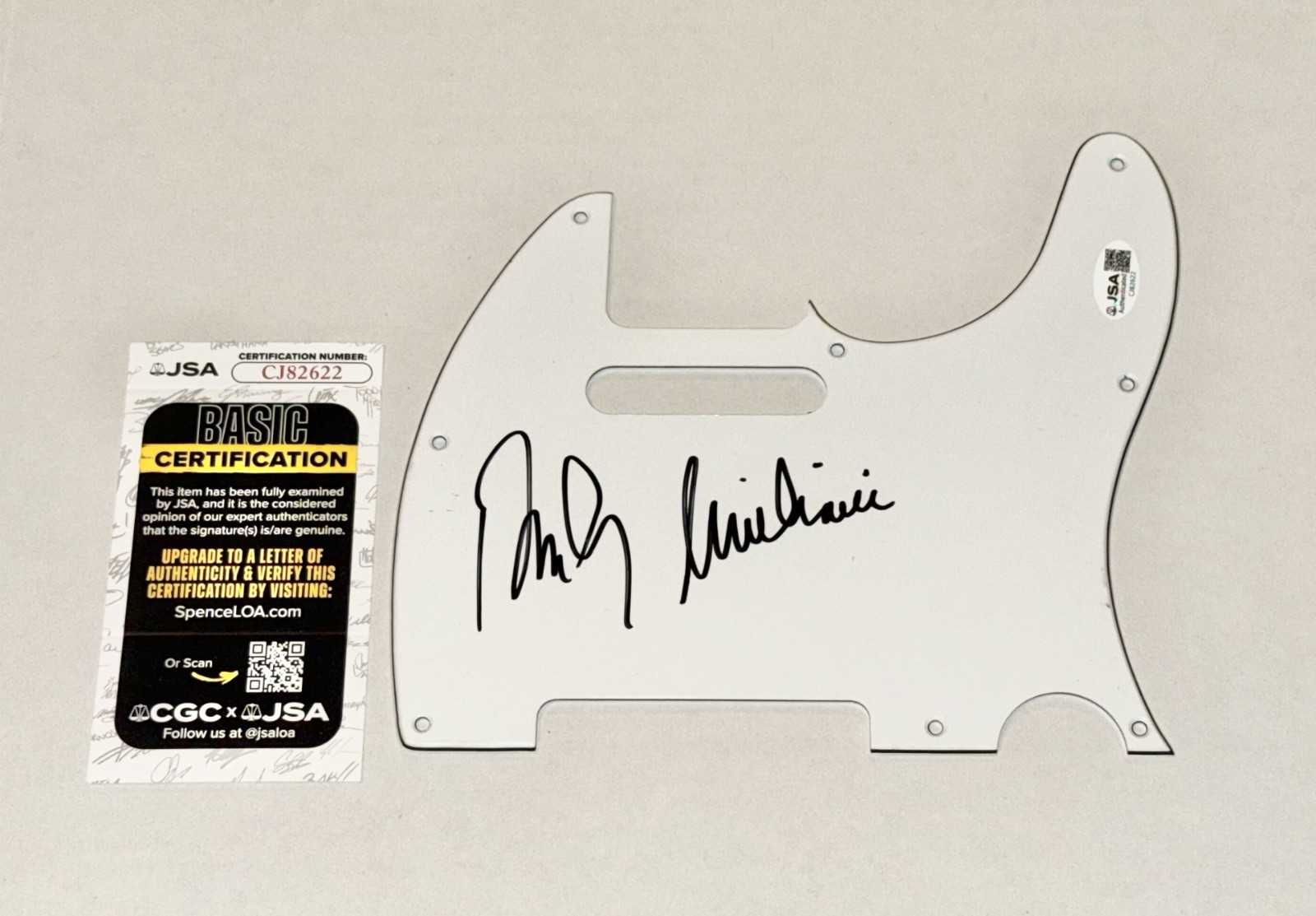 Rudy Giuliani New York City Mayor signed Guitar Pickguard autographed JSA