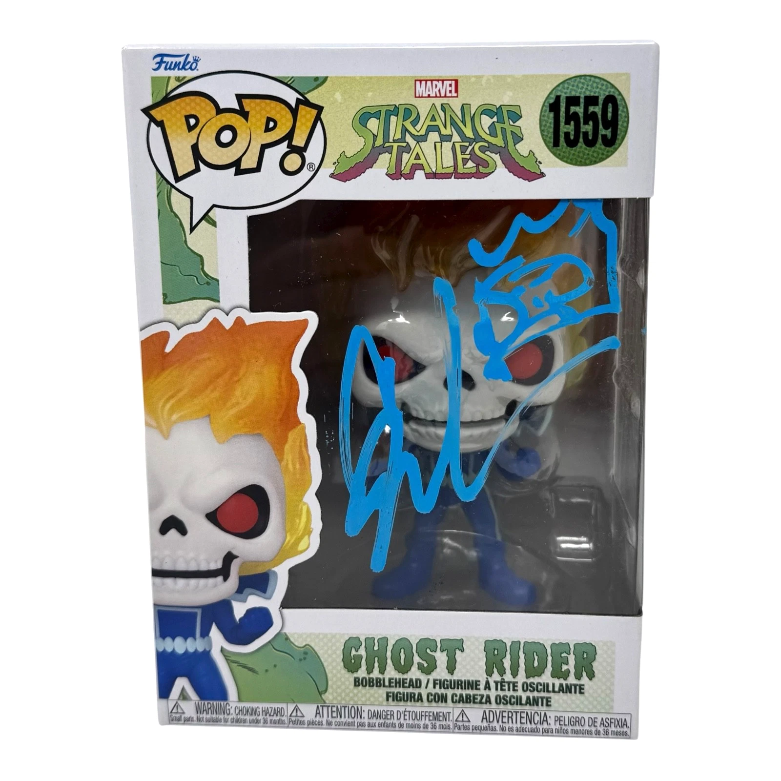 Gabriel Luna Signed Ghost Rider Funko Pop Marvel Agents Of Shield Beckett COA