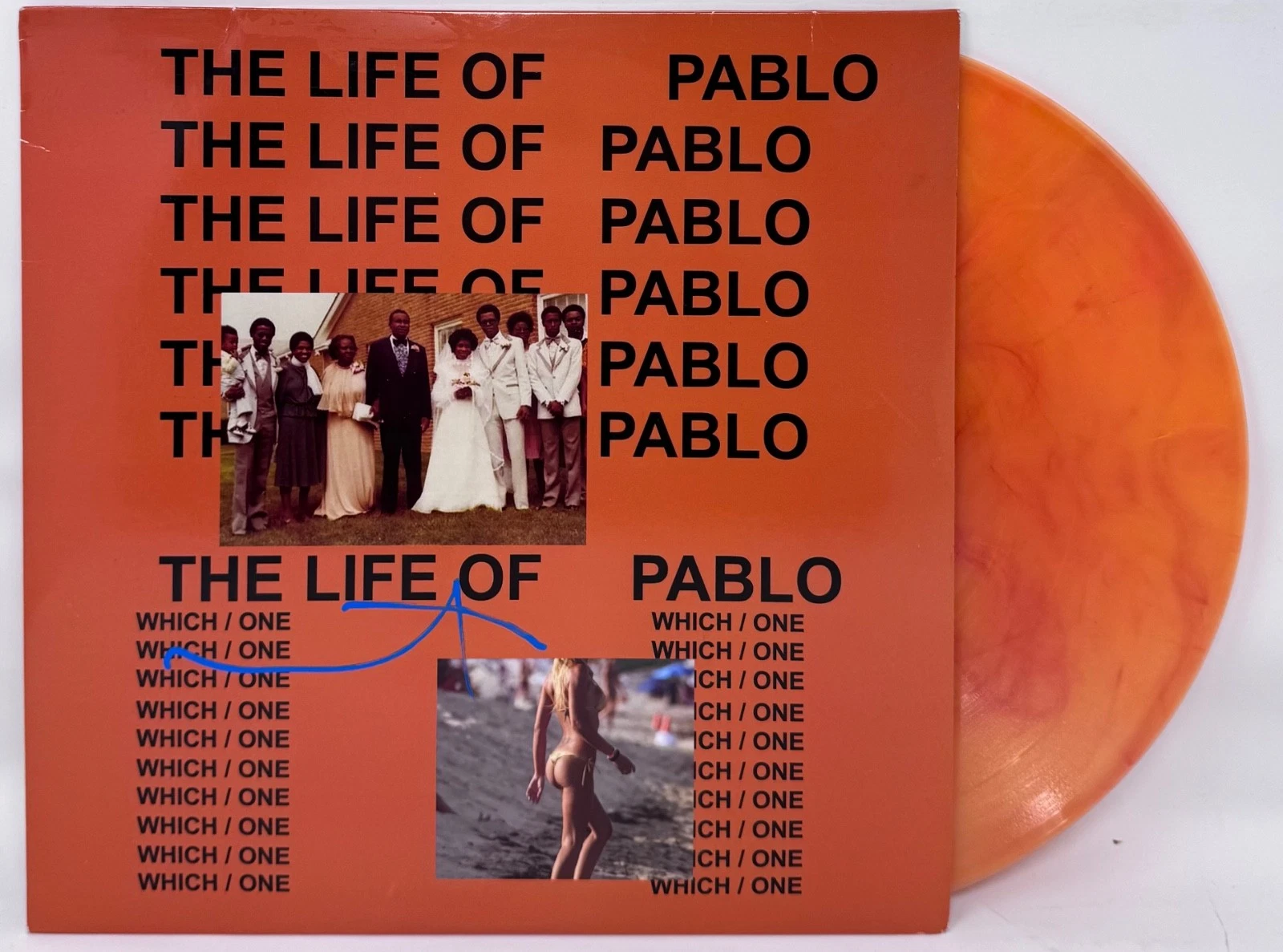 Kanye West Signed Autograph The Life of Pablo Vinyl Record Album LP Ye ACOA COA