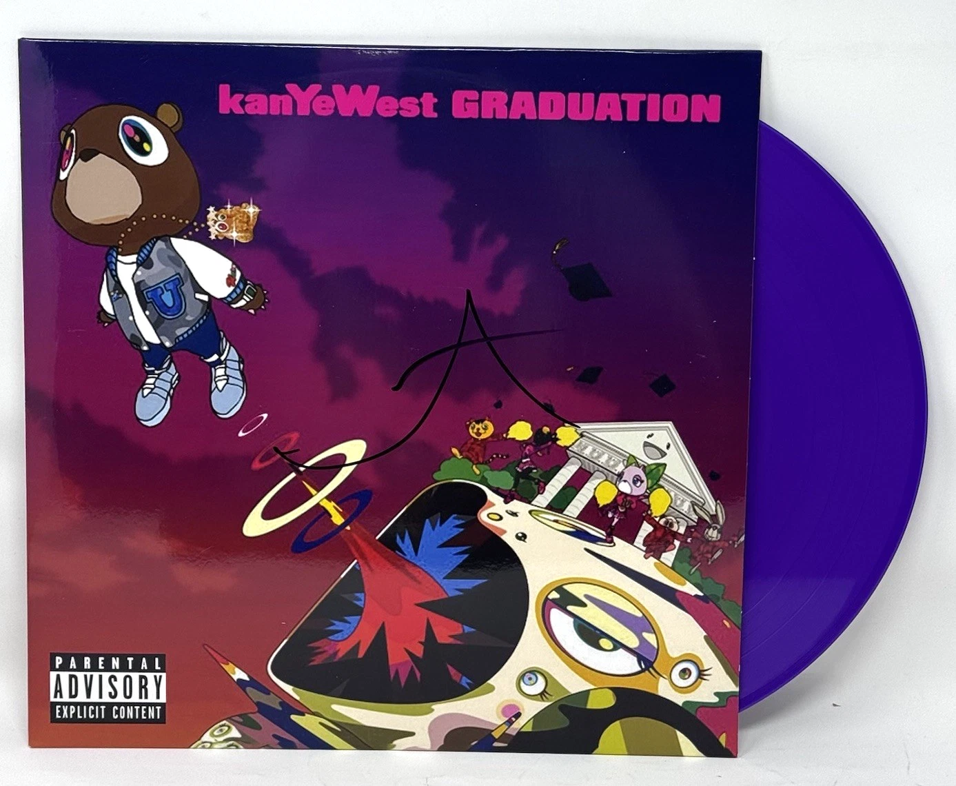 Kanye West Signed Autograph Graduation Vinyl Record Album LP Ye Rapper ACOA COA