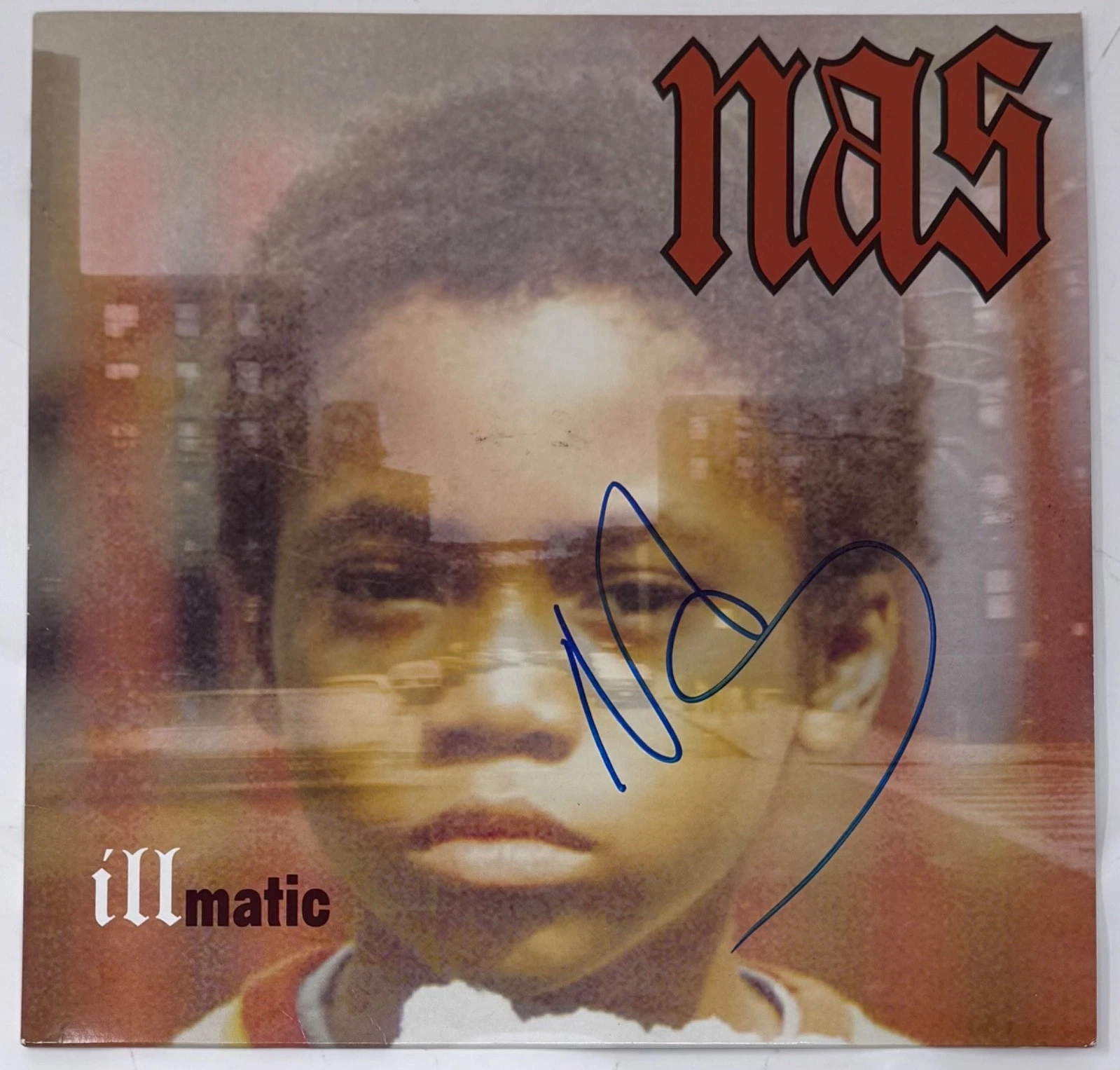 NAS Signed Illmatic Vinyl Record Album LP Autograph Nasir Jones Rapper ACOA COA