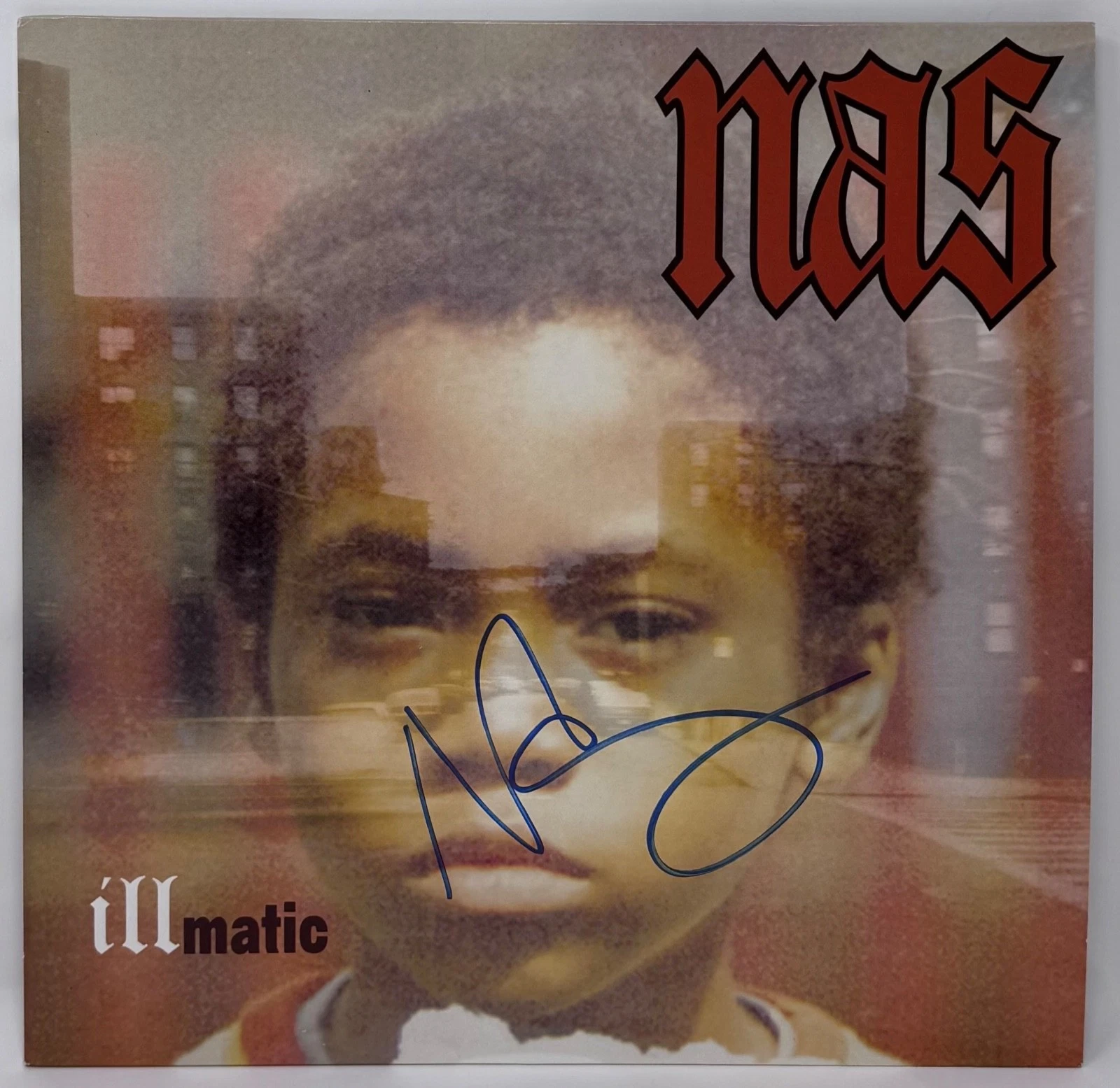 NAS Signed Illmatic Vinyl Record Album LP Autograph Nasir Jones Rapper ACOA COA