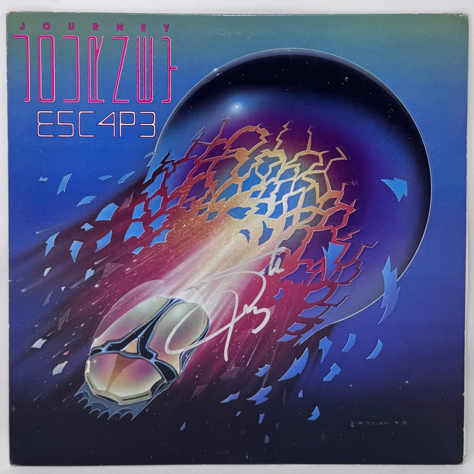 Steve Perry Journey Signed Autograph Escape Vinyl Record Album Band Singer ACOA