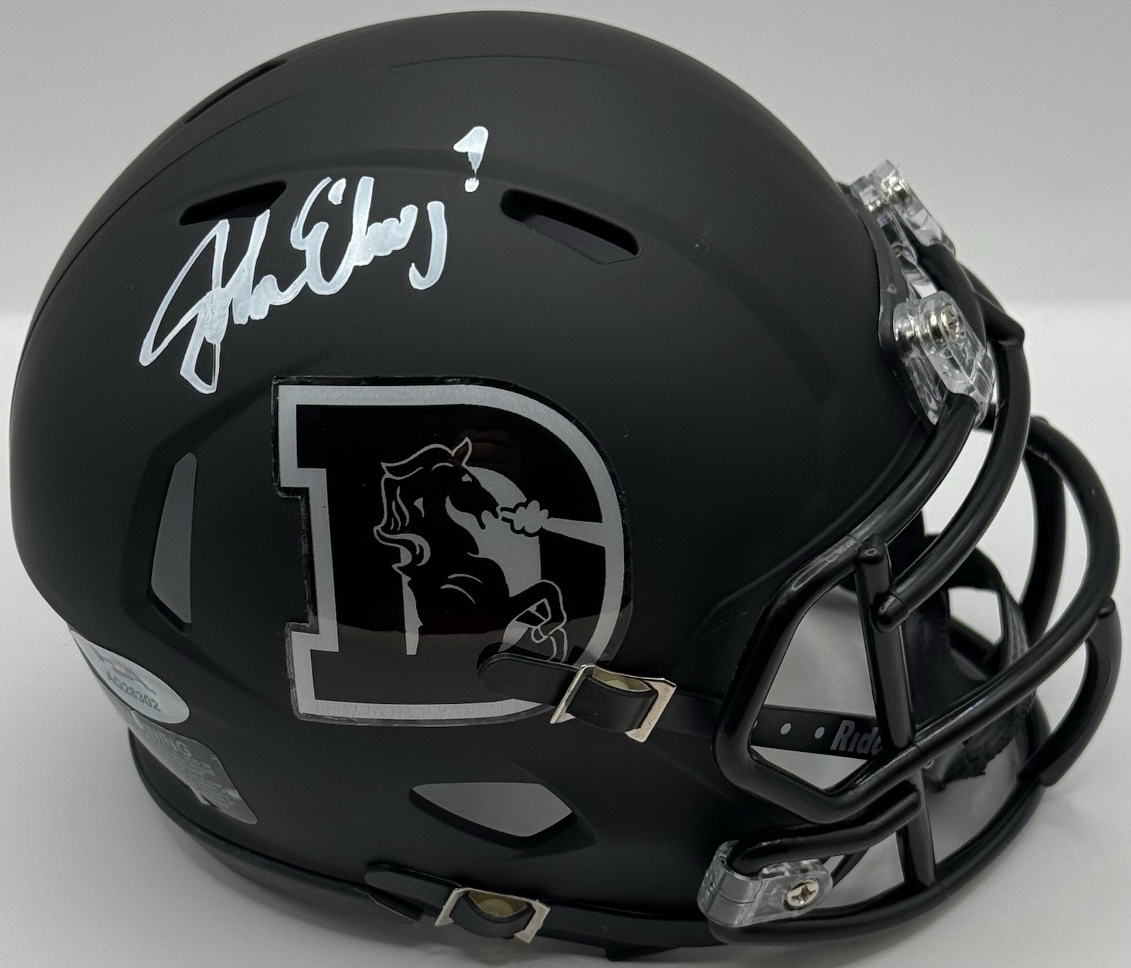 John Elway Signed Autographed Denver Broncos Mini Helmet PSA/DNA COA