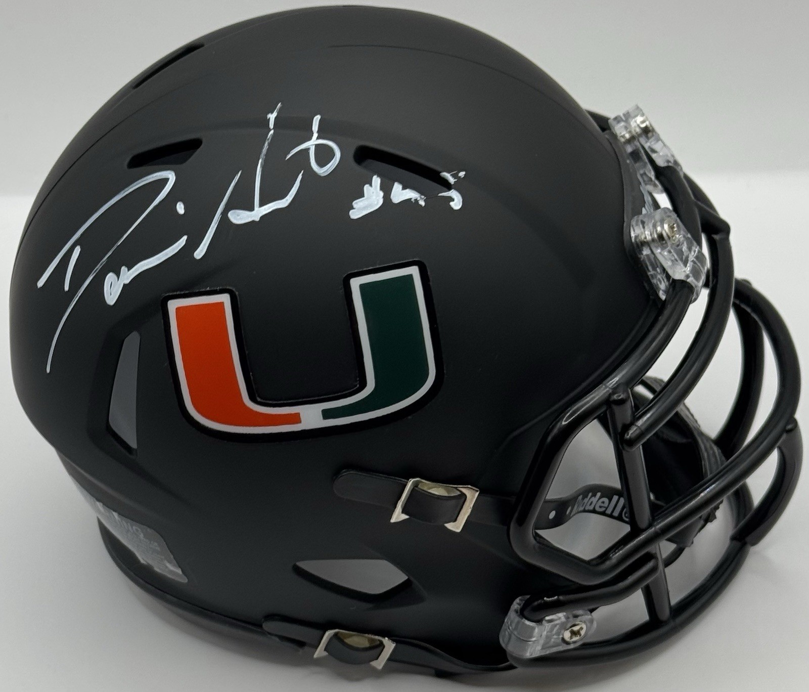 Darrin Smith Signed Autographed Miami Hurricanes Mini Helmet PSA/DNA COA