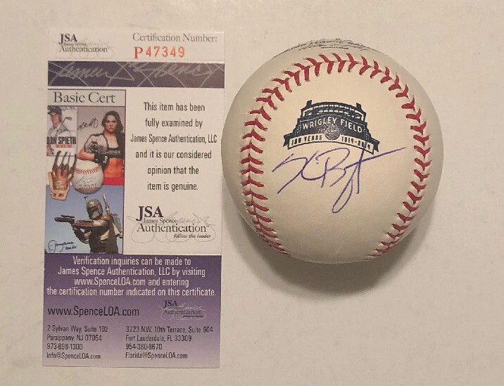 KRIS BRYANT SIGNED RAWLINGS WRIGLEY FIELD 100TH ANNIVERSARY BASEBALL CUBS JSA