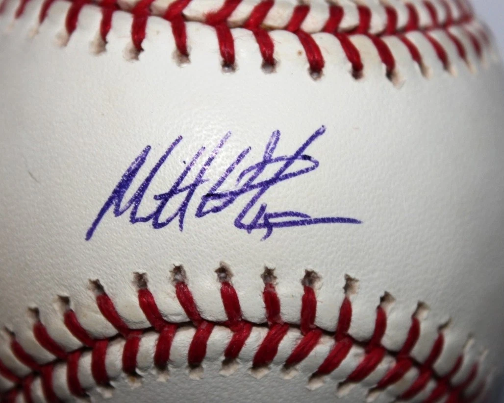 MATT WIETERS SIGNED RAWLINGS MLB BASEBALL ST LOUIS CARDINALS ORIOLES COA