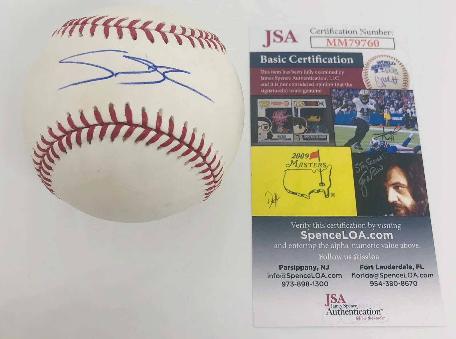 MIGUEL SANO SIGNED RAWLINGS MLB MAJOR LEAGUE BASEBALL MINNESOTA TWINS JSA COA