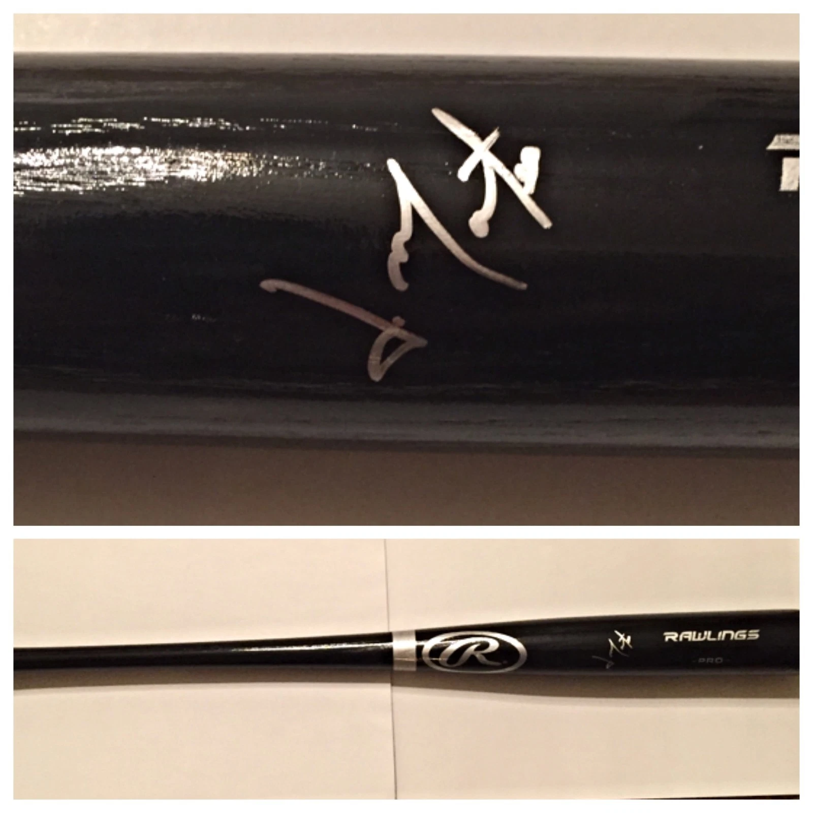 JORGE MATEO SIGNED RAWLINGS BASEBALL BAT OAKLAND ATHLETICS A'S COA