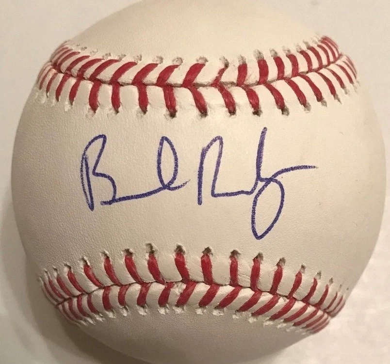 BRENDAN RODGERS SIGNED RAWLINGS MLB MAJOR LEAGUE BASEBALL COLORADO ROCKIES COA