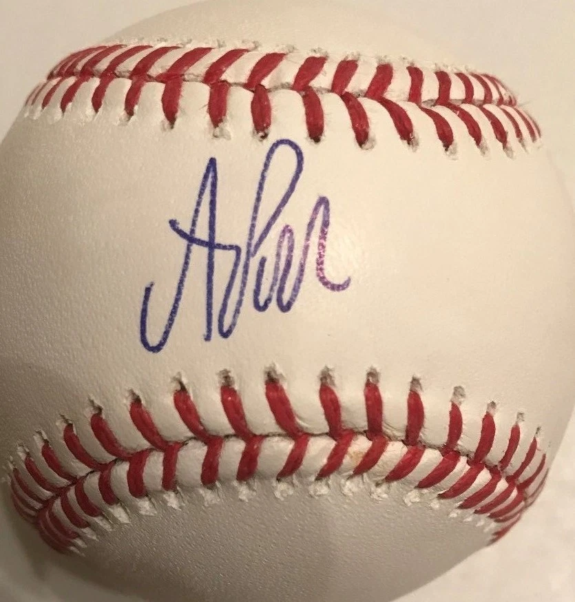 AJ PUK SIGNED RAWLINGS MLB BASEBALL OAKLAND ATHLETICS COA