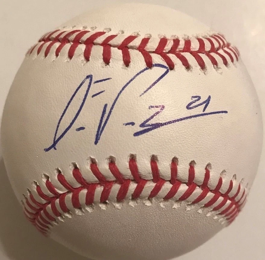 FRANKLIN PEREZ SIGNED RAWLINGS MLB MAJOR LEAGUE BASEBALL DETROIT TIGERS COA